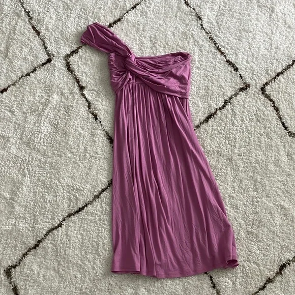 open lace back dress The Purple Dress